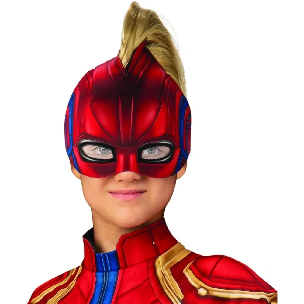 Captain Marvel Hero Costume Suit, Medium Blue/Red - Picture 4 of 4